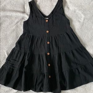 Black babydoll dress